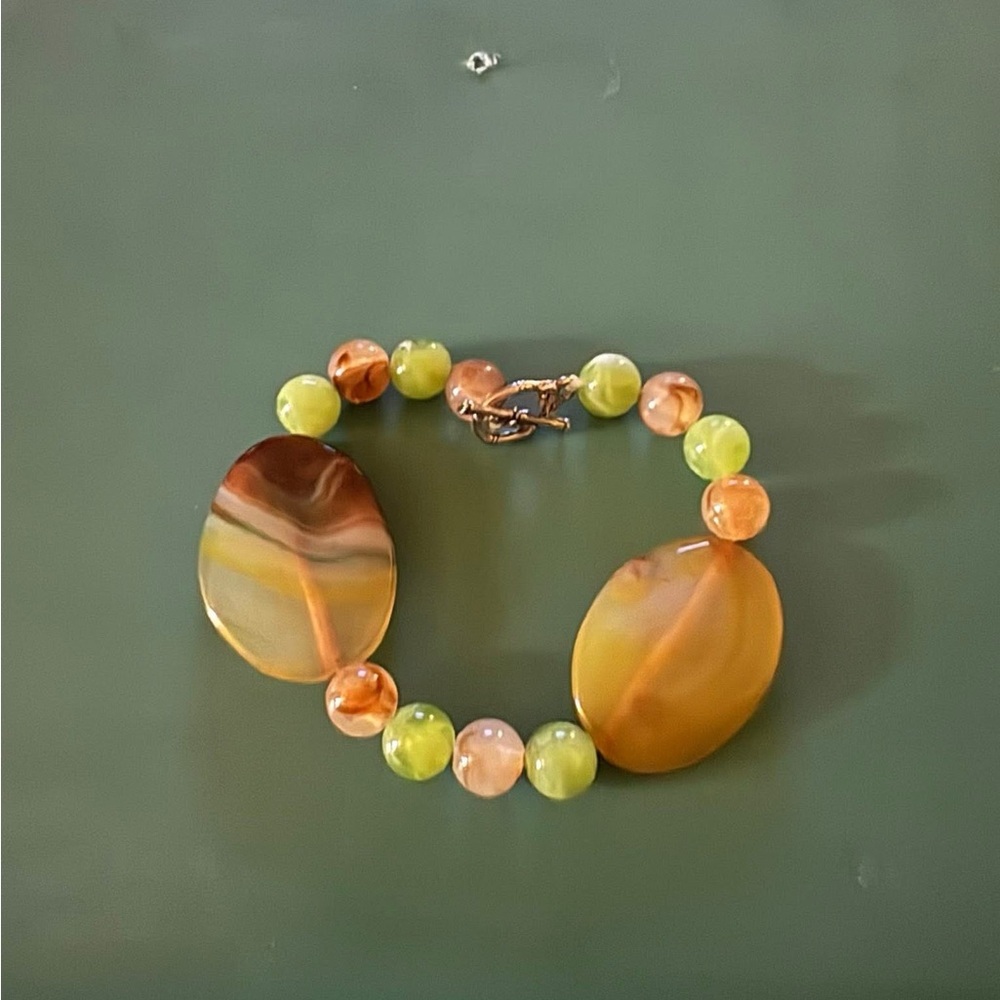 Vibrant Beaded Bracelet with Earthy Tones